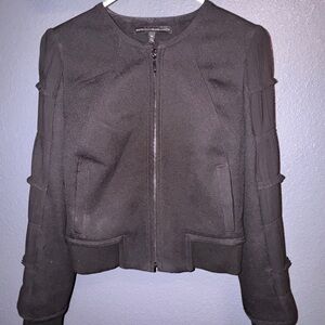 White House Black Market Textured Black Jacket